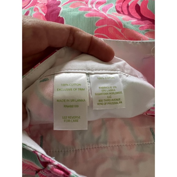 Lilly Pulitzer Chipper Shorts Womens 10 Parrot Print Summer Casual Preppy Resort - Picture 6 of 11